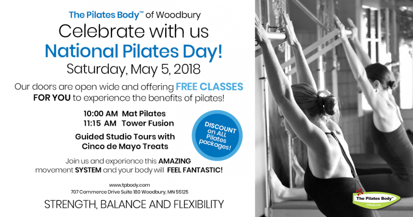 Celebrate National Pilates Day May 5th!