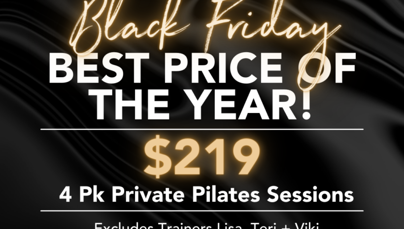 4 Pack Private Pilates $219 – Black Friday 2021